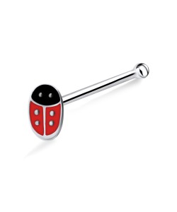 Red Ladybird Bone Nose Stud NSKD-808